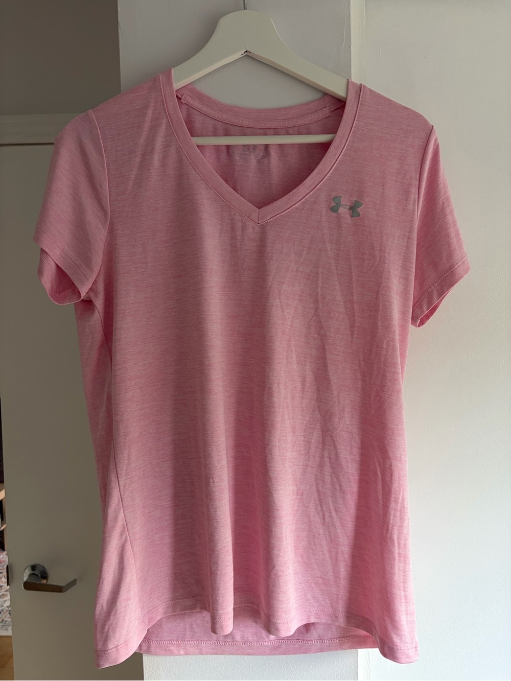Under Armour Pink V-Neck Active Top